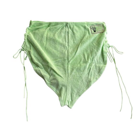 Savage X Fenty Mint Green Curvy Terry Side Tie Intimate Playwear - Size:  2X - Picture 7 of 7